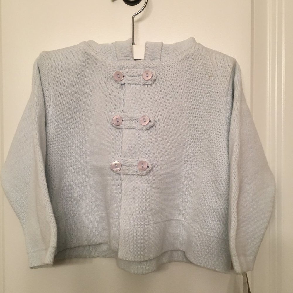 Renzo Blue Double-Breasted Sweater